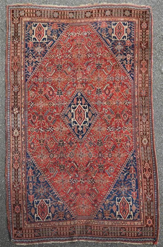 A Shirvan rug, 7ft 10in by 4ft 10in.